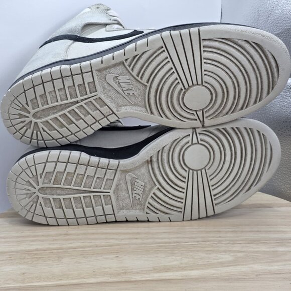 Size 10 - Nike Dunk High Light Bone Grey Black Mens Sneakers 2016 904233-002 - Picture 8 of 9